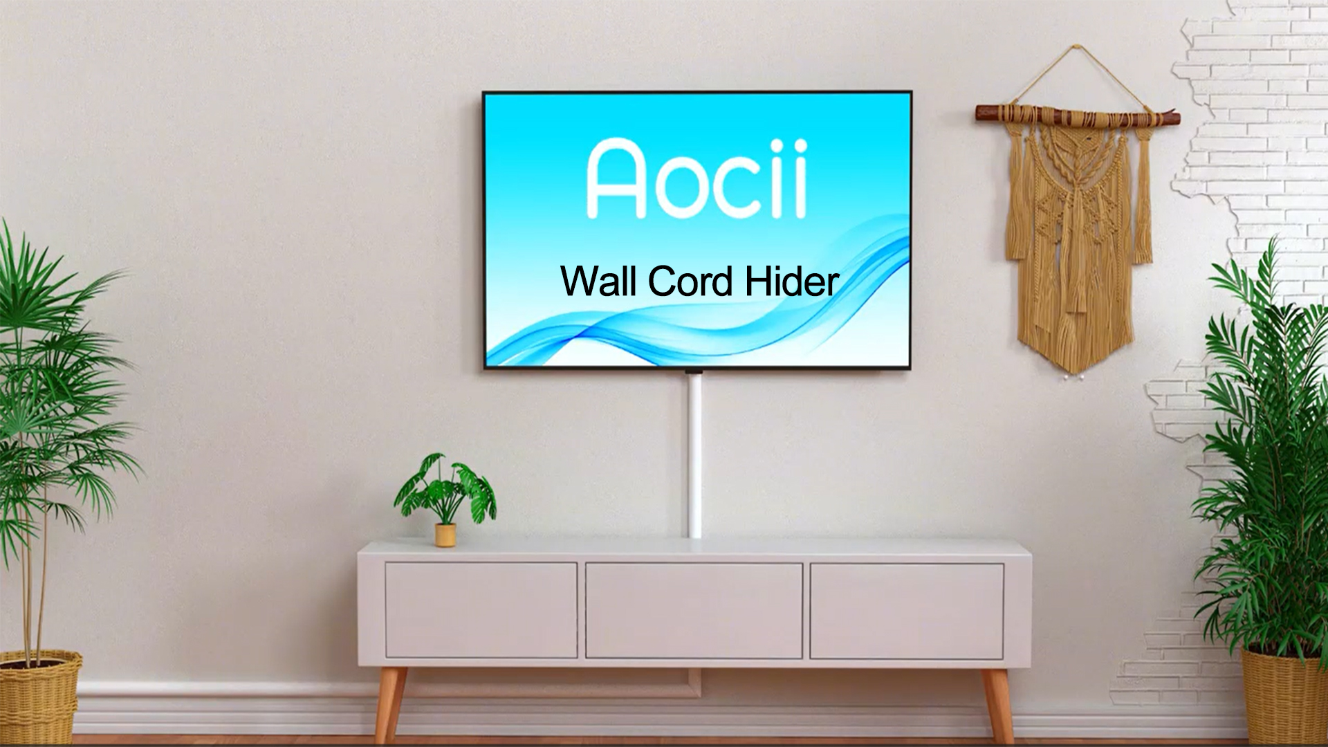 AiQInu Goulotte Adhésive Pour Câbles - 10 Pièces De 0,4m (4m Total) - 15x10 Mm - Blanc - Organiseur Mural