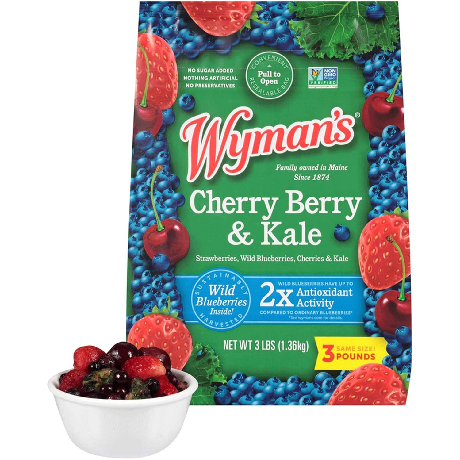 Wyman's Cherry Berry & Kale, 3 lb