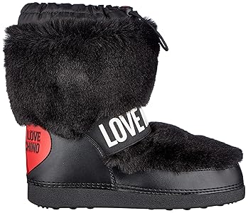 Amazon.com | Love Moschino Women's Snow Ankle Boot, Black