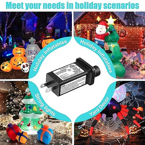 Miniatura 4 de FITE ON Transformador LED de 30 V, controlador LED clase 2, fuente de alimentación IP44 impermeable de bajo voltaje, enchufe de EE. UU., compatible