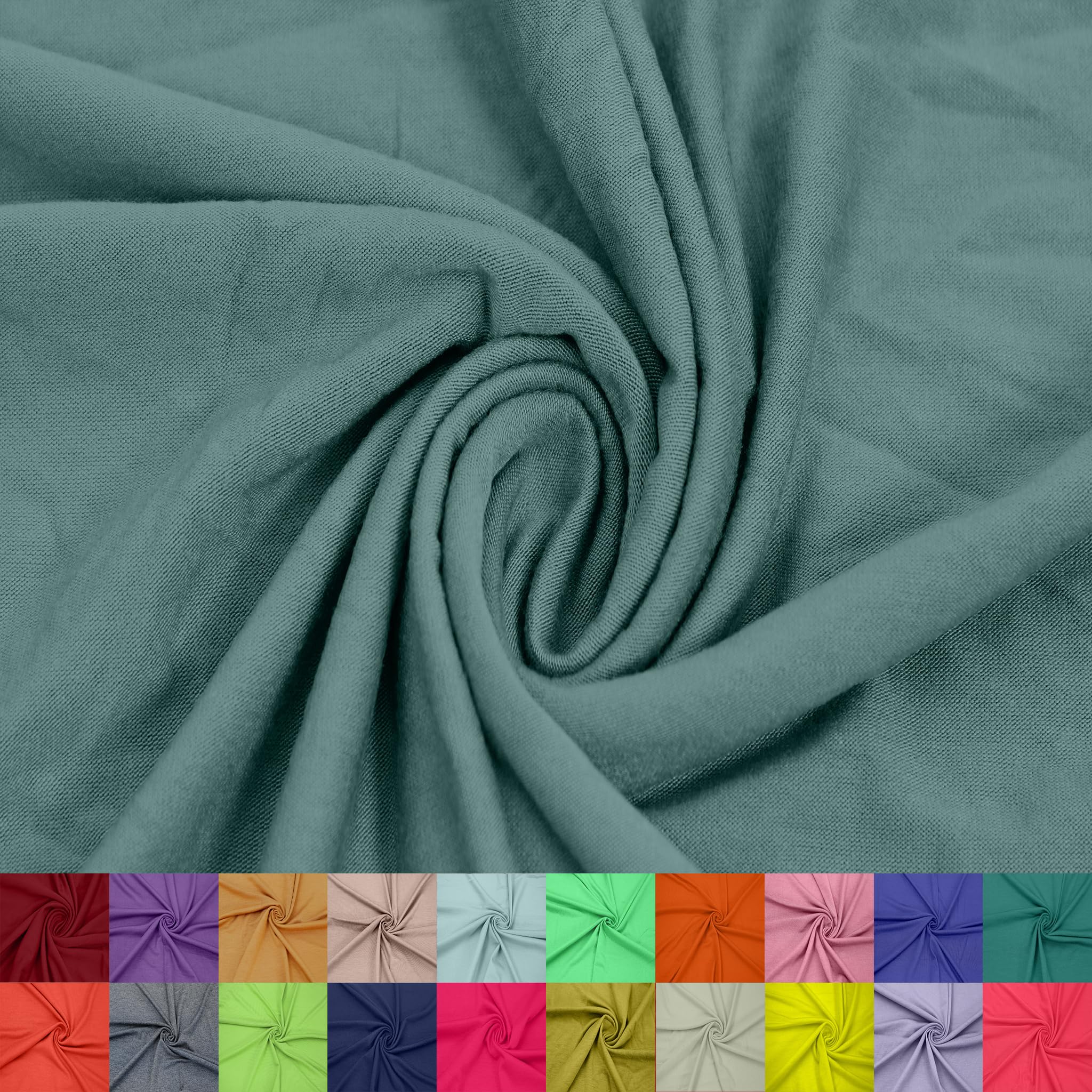 60" Wide Rayon Spandex Jersey Knit Fabric by The Yard - 4-Way Stretch, 200GSM, Medium Weight -Soft & Breathable - Apparel, Accessories, Maternity & Decorations — view 60