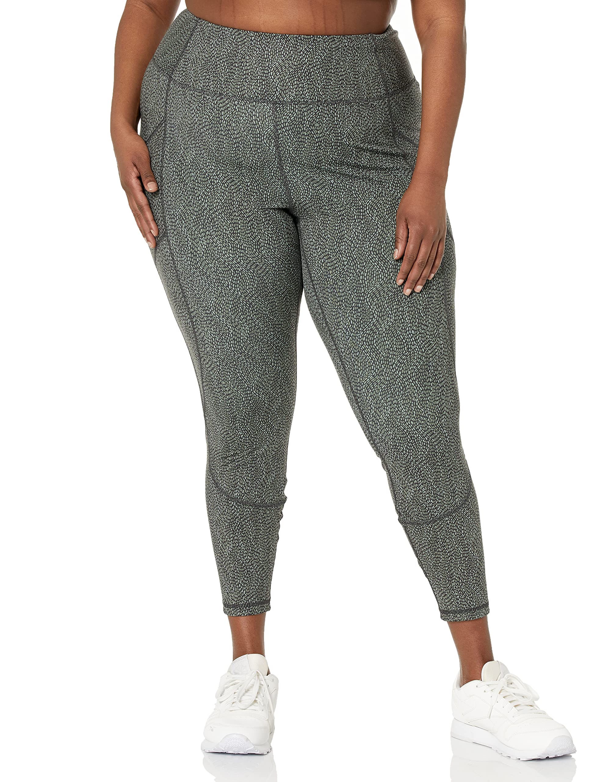 Amazon Essentials Legging de Sport Modelant à Taille Haute avec Poches (Disponible en Grandes Tailles) Femme