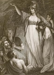 OMAiiiRTi Famous Poster Painting Modern Print Boadicea Haranging the Britons by John Opie Animal Painting for Home Decor 60x90cm