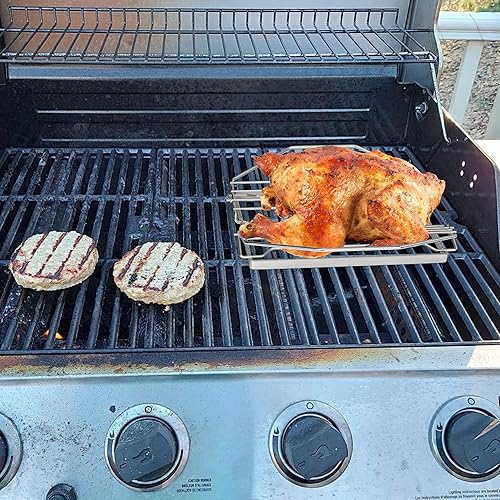 Vista 27 de Gancho para colgar pavos para cocina, ahumador, parrilla multiusos, para colgar aves de corral, ideal para cocinar al aire libre, barbacoa de patio