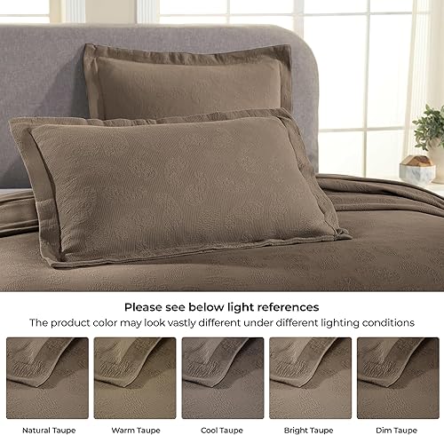 Miniatura 5 de Superior colcha de una plaza de jacquard y matelasse 100 % algodón de alta calidad, turquesa, individual