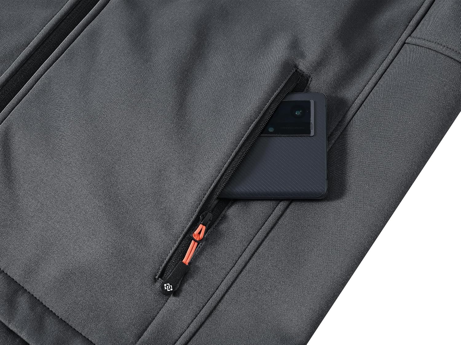 MoFiz Men's Vest Outerwear,Vest for men,Full Zip Fleece Lined Light Softshell Windproof Sleeveless Jacket for Hiking Golf - Image 6