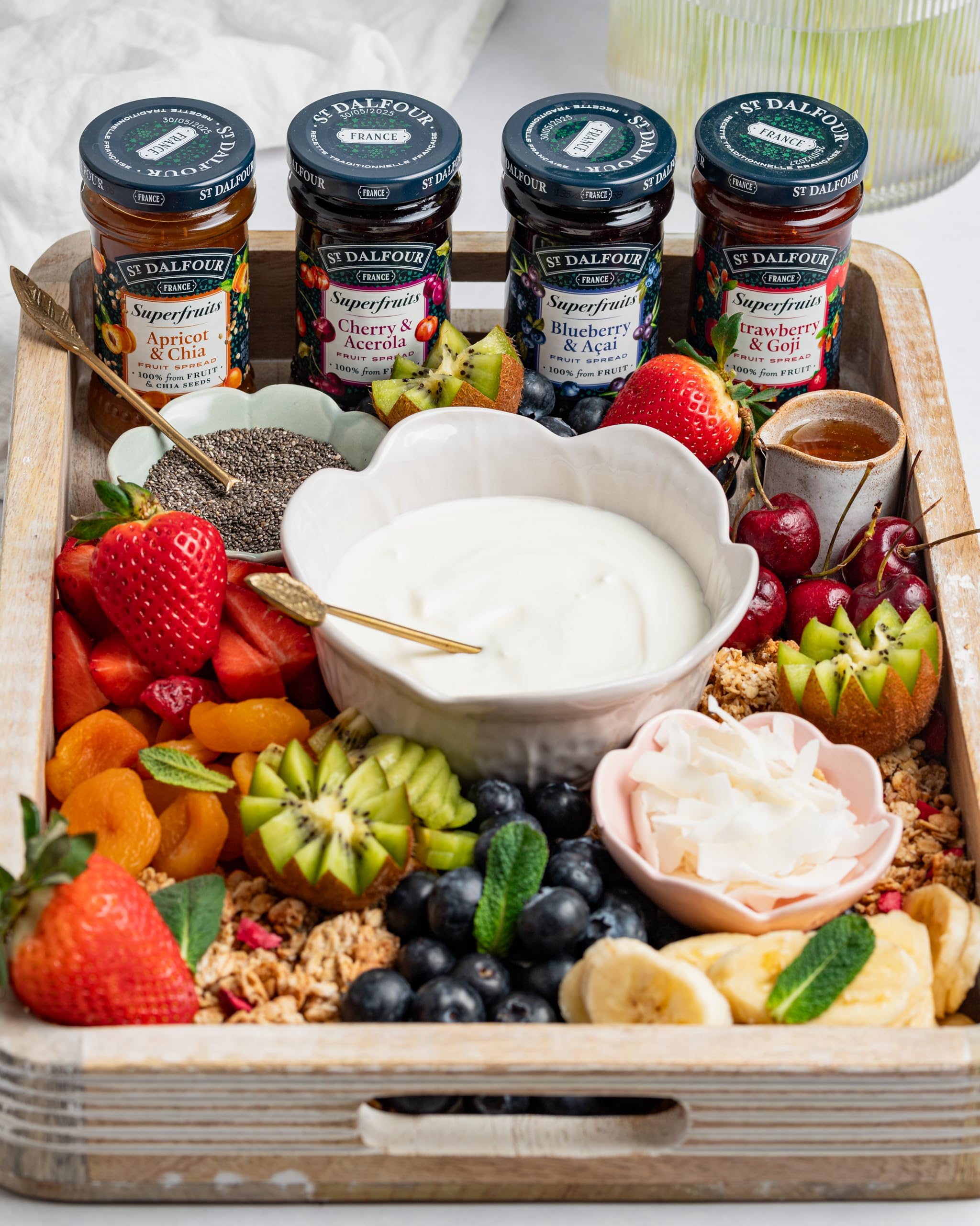 St Dalfour SUPERFRUITS ALBARICOQUE & CHIA | Fruta triturada | Mermelada natural 170gr | 100% fruta sin azúcares añadidos