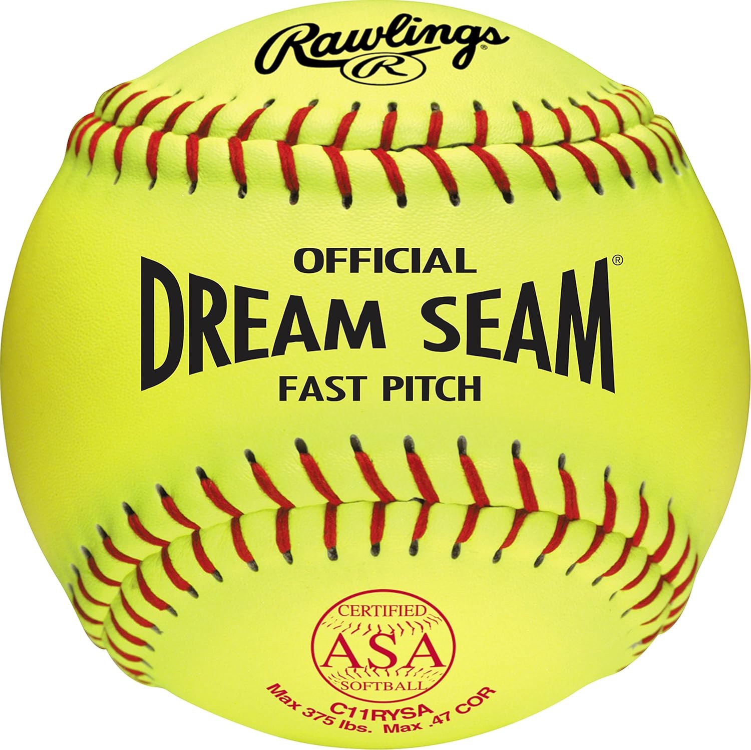 Rawlings Rawlings | Official NFHS Dream Seam Fastpitch Softballs | USA/ASA NFHS | 11" & 12" Options | Synthetic Cover| 12 Count