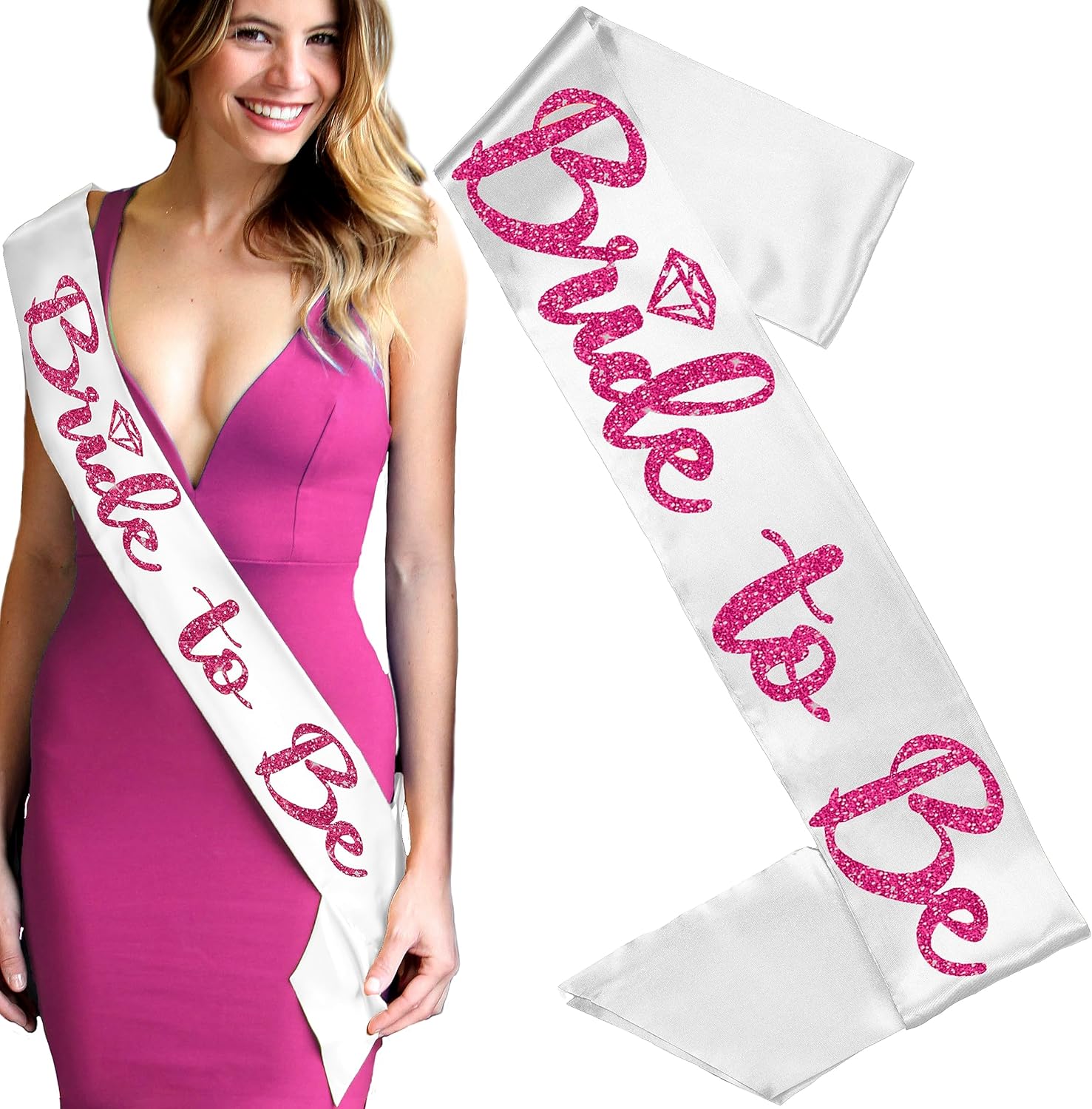 Hot Pink Bachelorette Party Supplies Magenta Sparkle