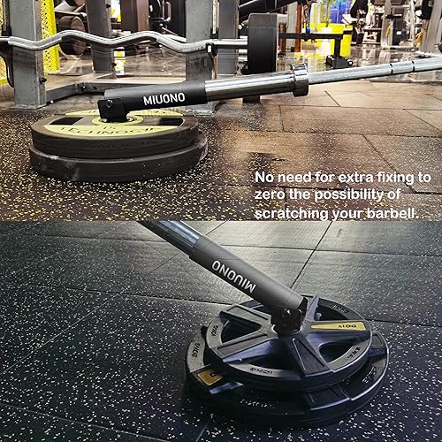 Miniatura 2 de Accesorio de mina terrestre para barra, accesorio de fila de barra en T apto para barra olímpica de 2 pulgadas, giro completo de 360 para