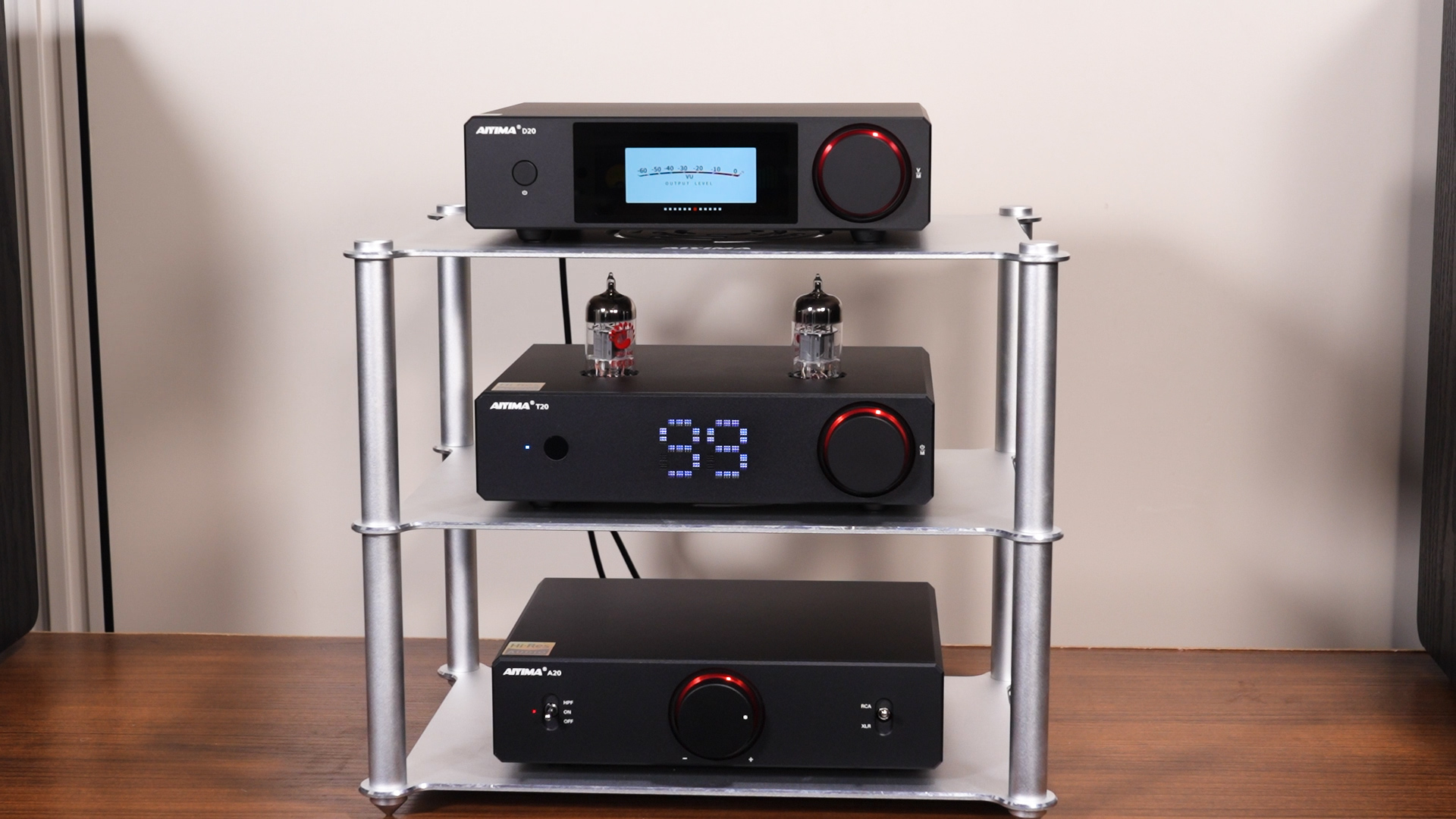 AIYIMA A20 Full Balanced HiFi Stereo Class D Amplifier 300W×2 with