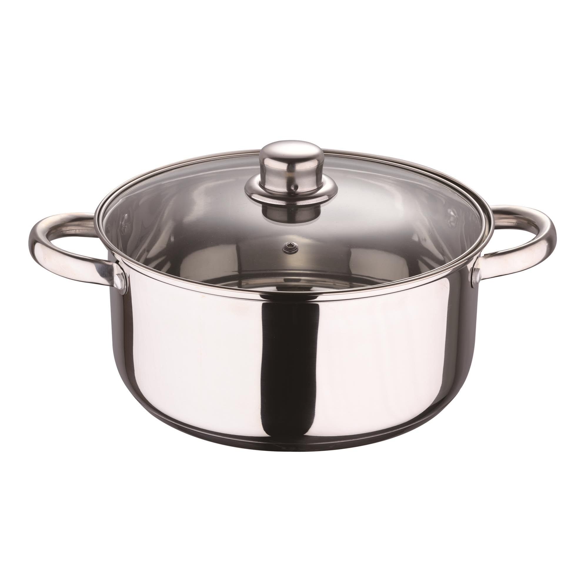 Well Home Set de Batería de Cocina de 12 Piezas y Sartenes en Acero inoxidable Ø20 Ø24 y Ø28 x5cm, Aptas para inducción y SIN antiadherente