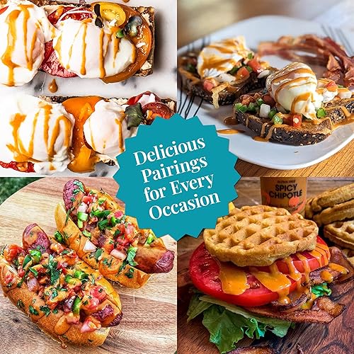 Vista 4 de Terrapin Ridge Farms Gourmet - Salsa picante para guarnición de chipotle, dos botellas exprimibles de 14 onzas