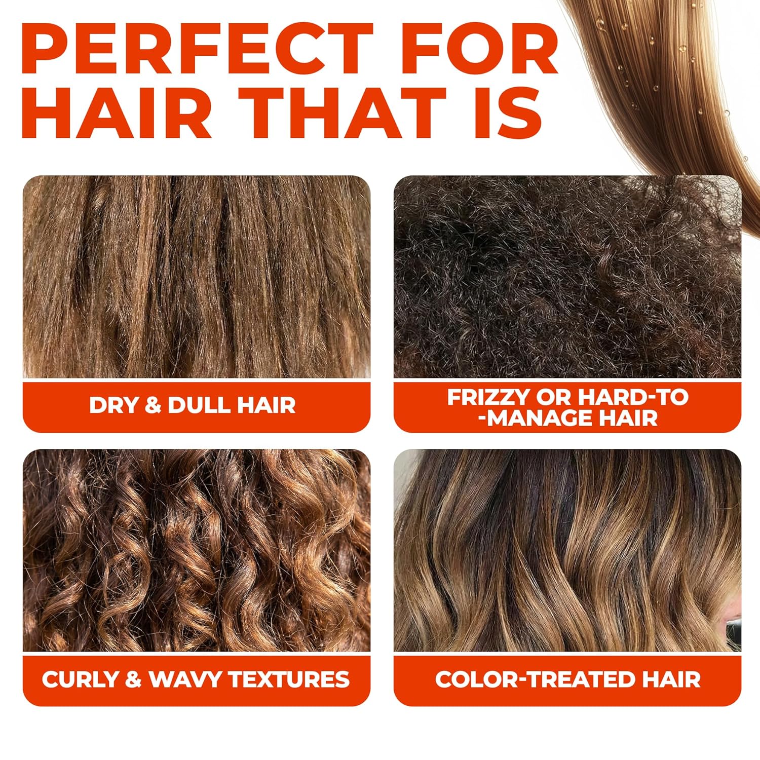 VAO Deep Conditioning Hair Mask for Damaged Hair – Intensive Hydrating Hair Treatment with Argan Oil, Shea Butter, Keratin, Hyaluronic Acid – Deep Conditioner for All Hair Types – 11.8 Fl Oz - Image 3