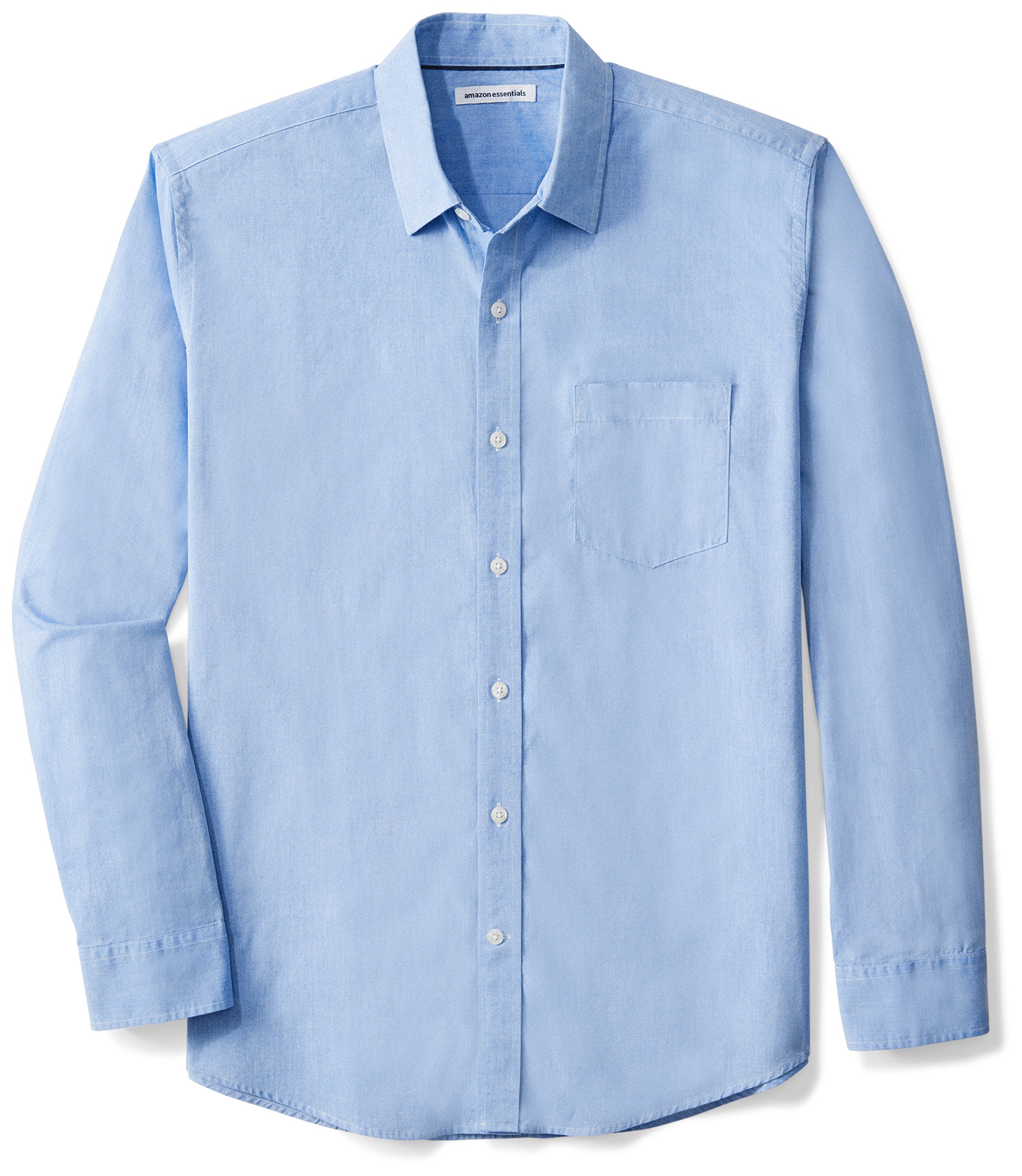 Amazon EssentialsMen's Regular-Fit Long-Sleeve Casual Poplin ShirtOEKO-TEX STANDARD 100