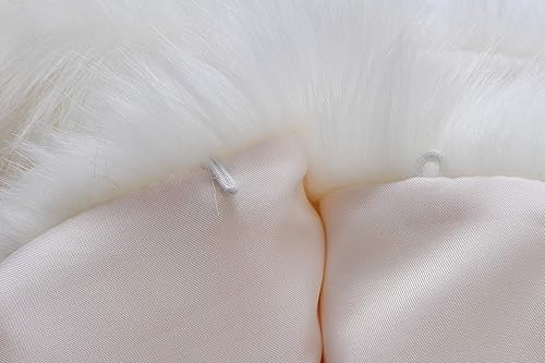 Miniatura 8 de Caracilia Women Luxury Faux Fur Coat Jackets Wrap Cape Shawl for Wedding Party