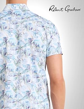 Robert Graham Men's Monroe Short Sleeve Button Down Woven Shirt