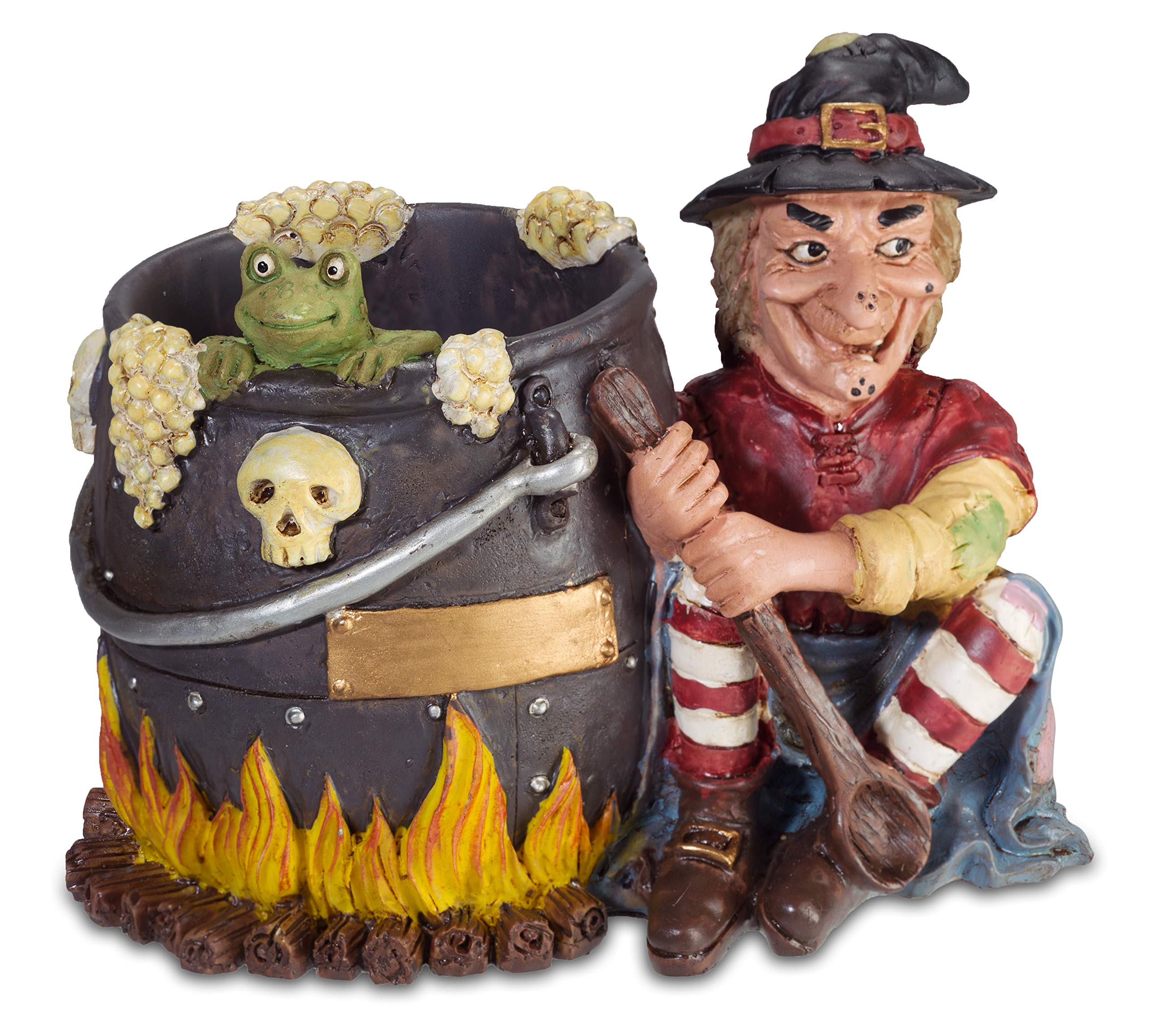 Pot a crayon sorciere marmitte impexit 9.5x11x7 cm fantastique