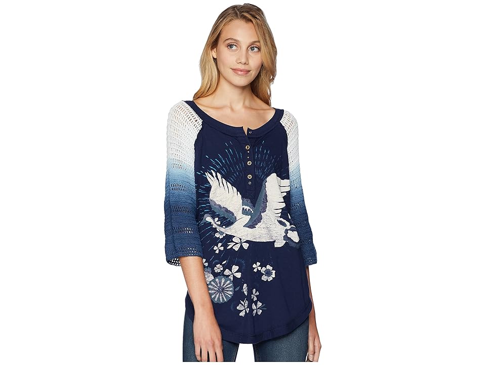 

Free People Tranquility Tee (Navy) Women's T Shirt
