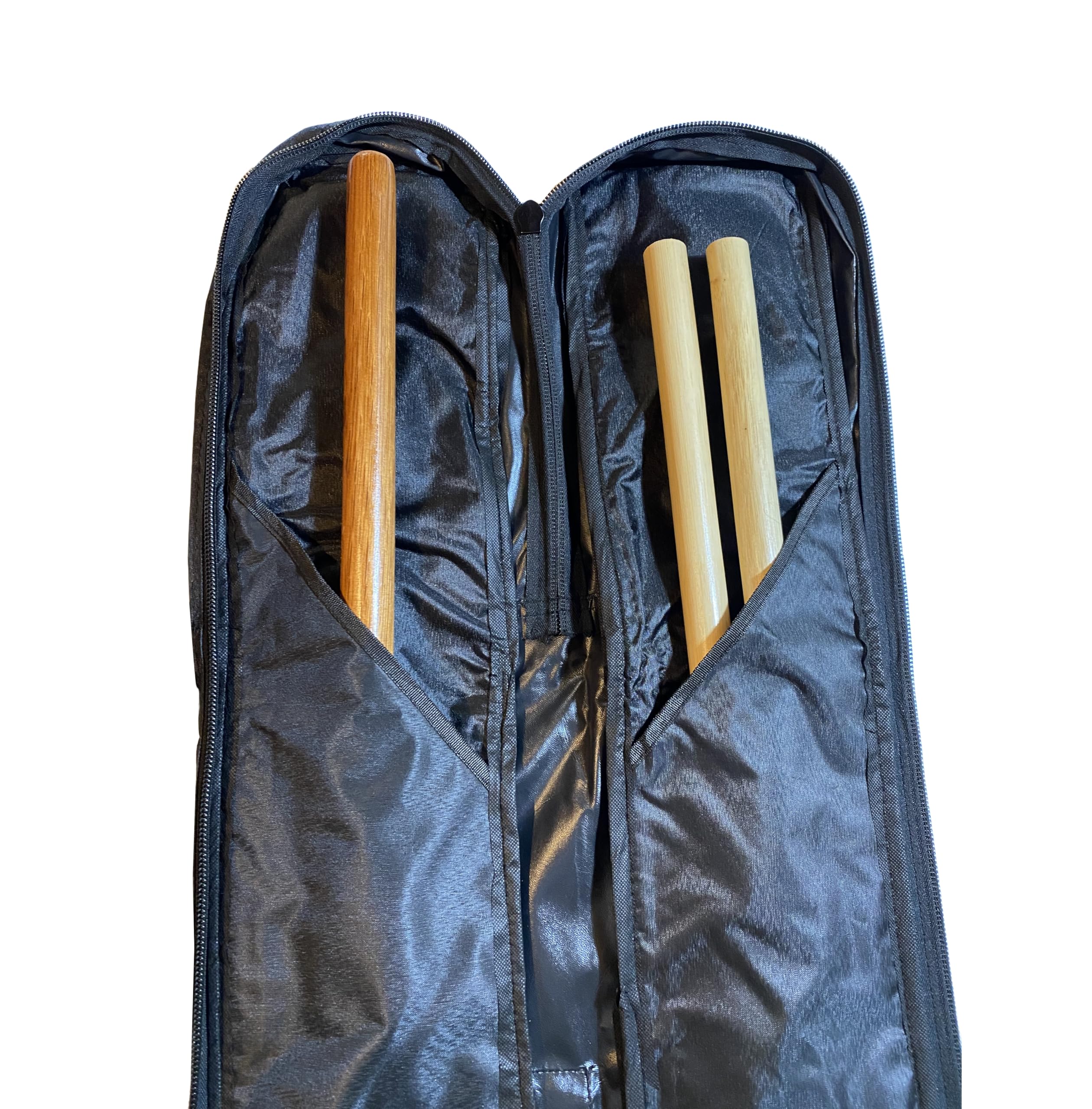 Trainings-Waffentasche Deluxe - 135 cm - Nylon - gepolstert mit Tragegriff - Zusatzfächer - für Jo, Bokken, Shinai