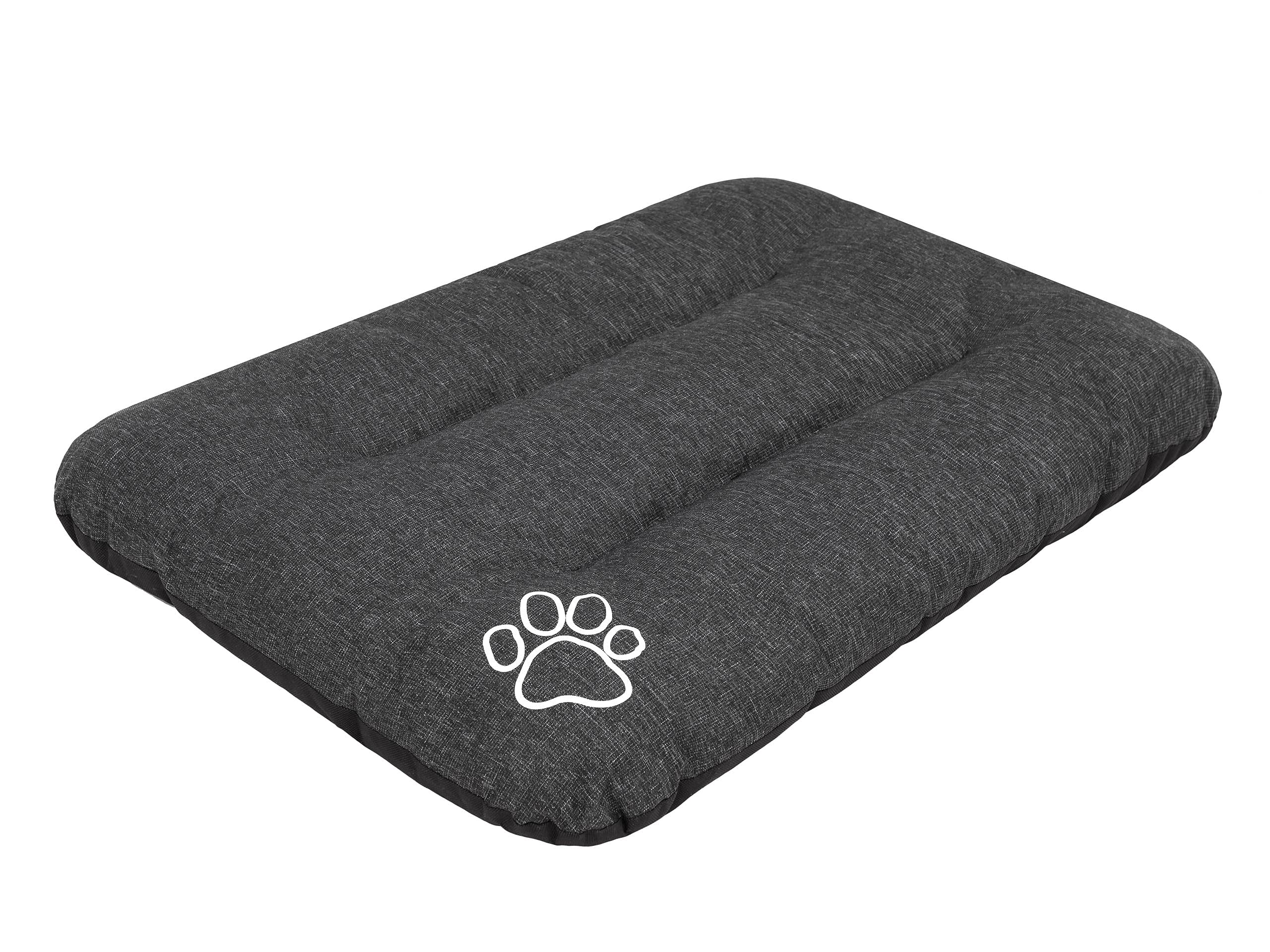 Cama para perros, sofá para perros, cojín para perros, sofá, colchón, cama, cama para animales, suave, cojín R3, 115 x 80 cm, color negro con piedras ecológicas