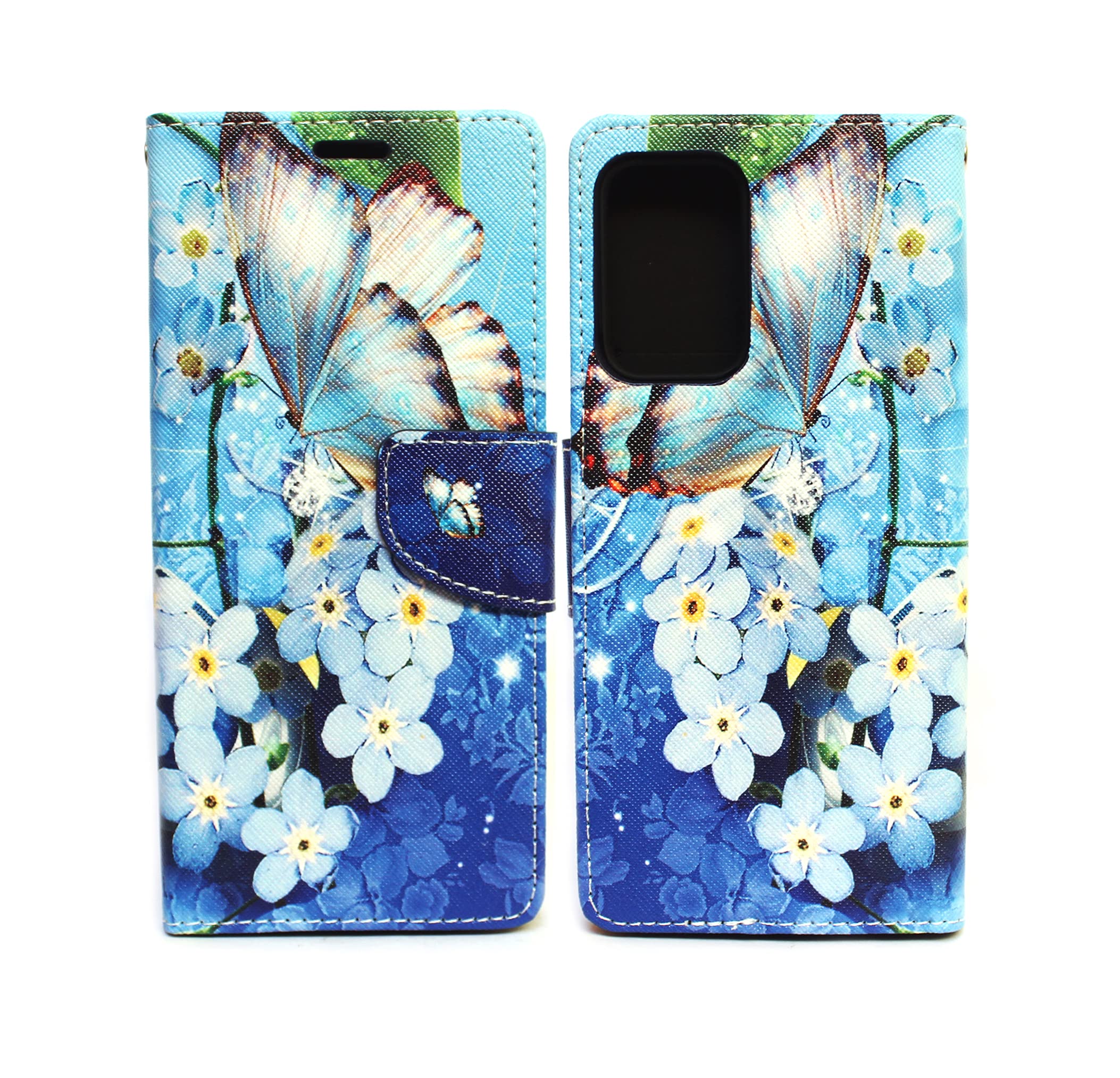 Arbuda Fancy Printed Designer Leather Flip Wallet Back Cover Case for Vivo V27 5G - Blue Butterfly (B0C2KSSK5T) Amazon Price History, Amazon Price Tracker