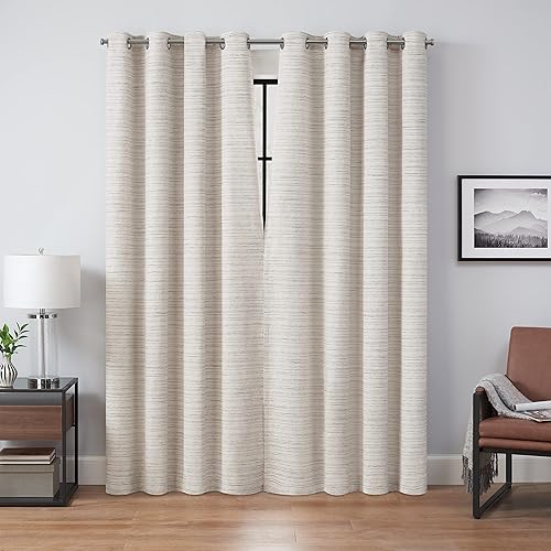 Miniatura 2 de Eclipse Branson Magnitech - Cortina 100 % opaca con ojales, panel de cortina para ventana, cierre magnético sin costuras para dormitorio, sala de