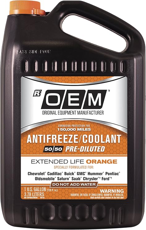 Recochem OEM American Vehicles Premium Antifreeze 50/50 Extended Life Coolant