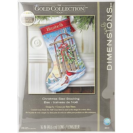 Dimensions Counted Cross Stitch Kit 7×5 Building A Snowman 14 Count