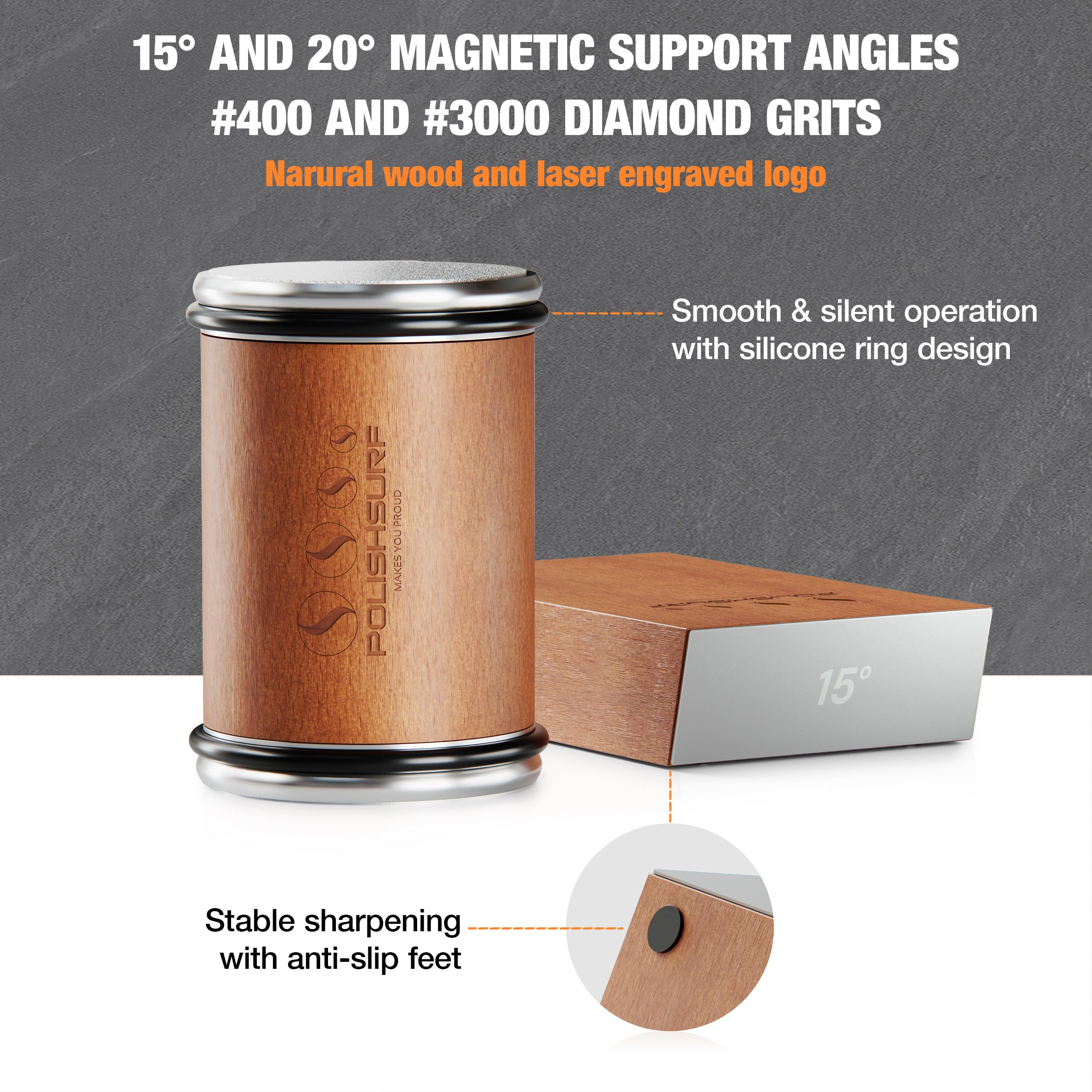 Kit De Gabarit De Guide D'affûtage En Acier Inoxydable TBEST - Affûtez