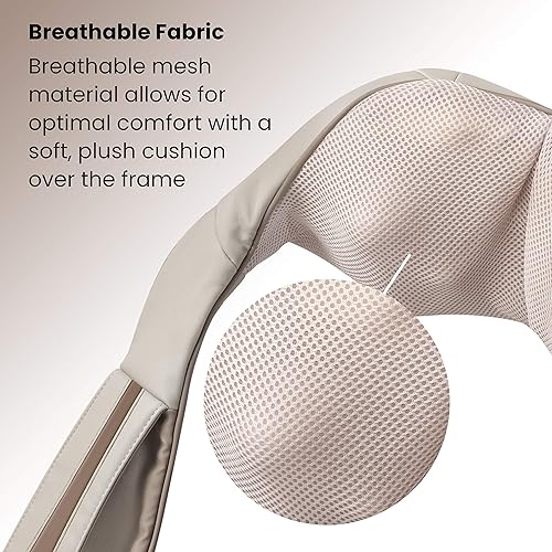 Miniatura 4 de Homedics Masajeador de cuello masajeador de cuello Shiatsu hombros y espalda con 3 velocidades cambios de dirección y correas prácticas Releif