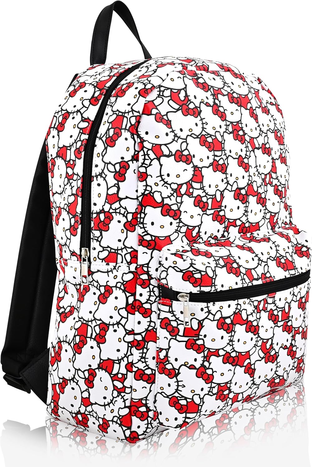 Sanrio Hello Kitty Backpack for Girls, Boys, Women, Men, Adults, Unisex | Cute PU Leather Large Travel Backpack Purse Shoulder Purse | Hello Kitty Bag and Accessories - Image 2