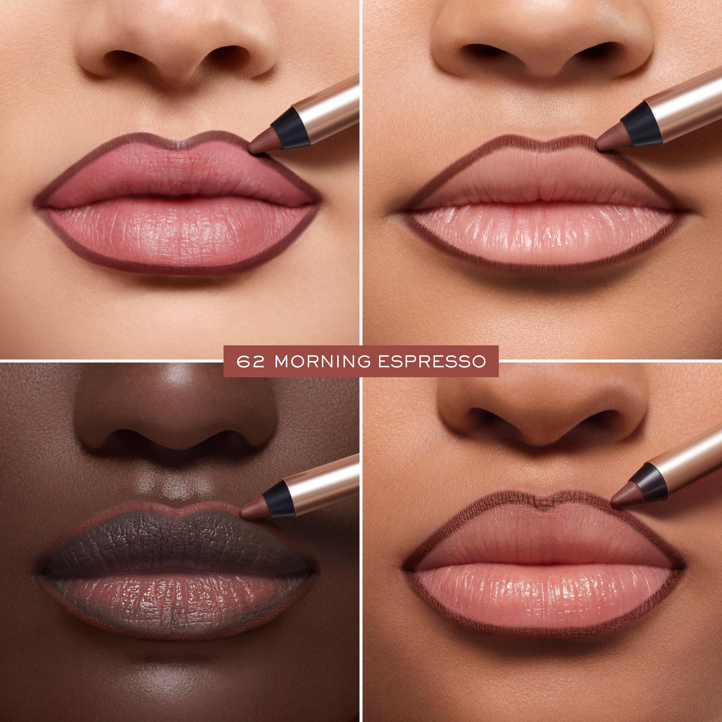 Lancôme Lip Idôle Lip Shaper - Creamy Matte Formula, Waterproof, Smudge-Proof, Long-Lasting, 62 Morning Espresso - Image 4