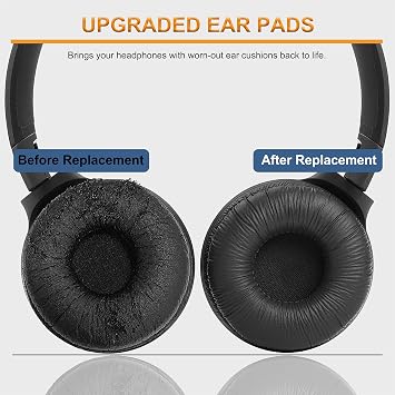 Replacement ear pad for Callez Sony headphones, 70mm replacement ear pad, C Headset compatible with Sony MDR-ZX110 ZX110NC ZX100 WH-CH500 CH510 CH520 V150 V250 V200 JBL Tune 510BT 500BT 450BT 660NC 600BTNC