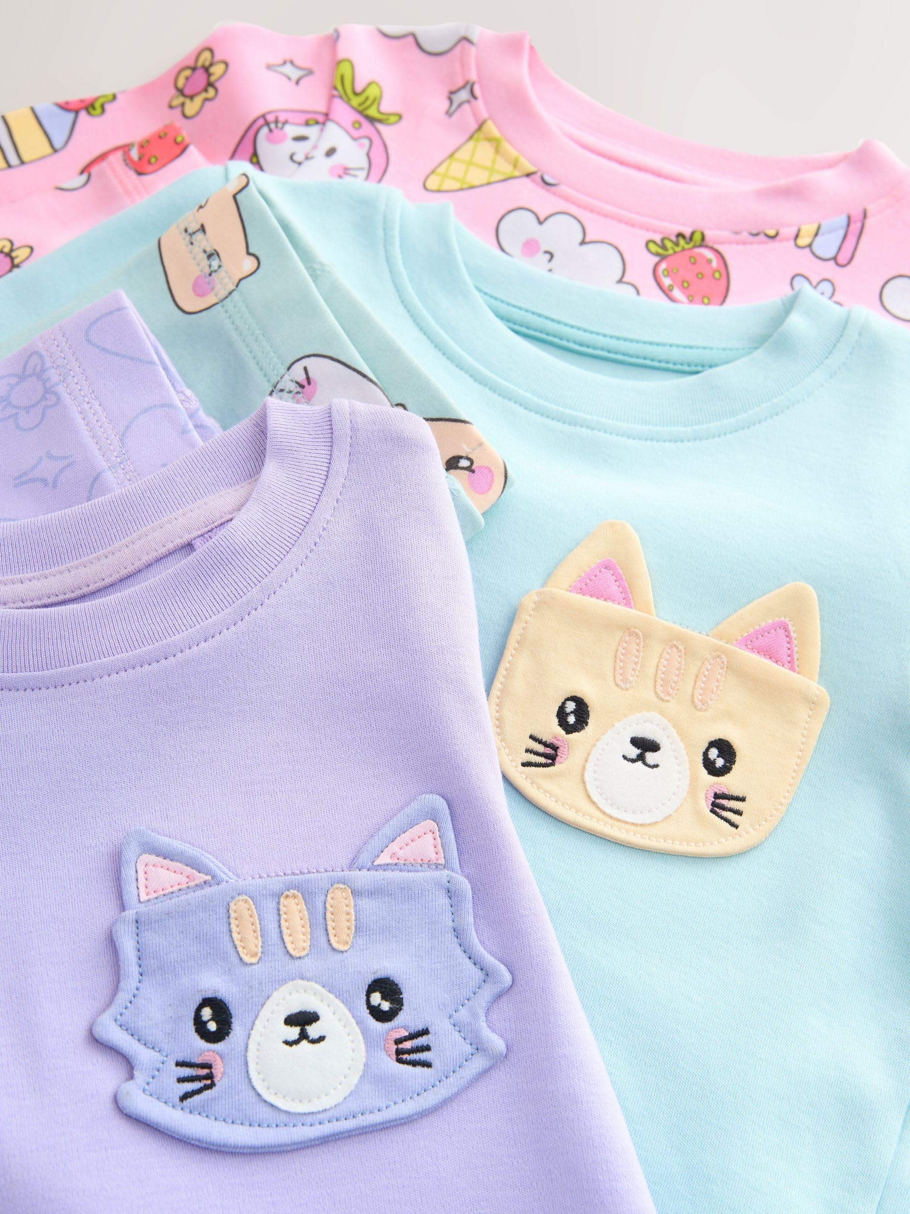 NEXT Fille Pyjama Douillet, Lot de 3
