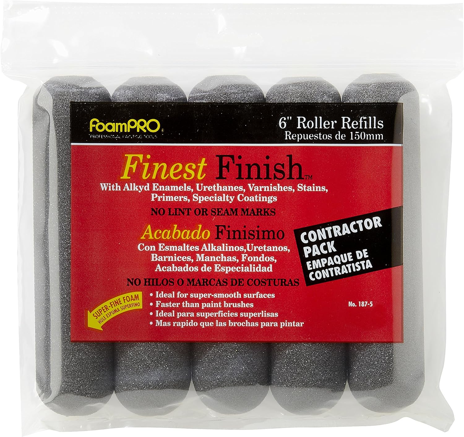 FoamPRO 1875 Foam Paint Roller Refills, Pack of 5 Buy Online at Best