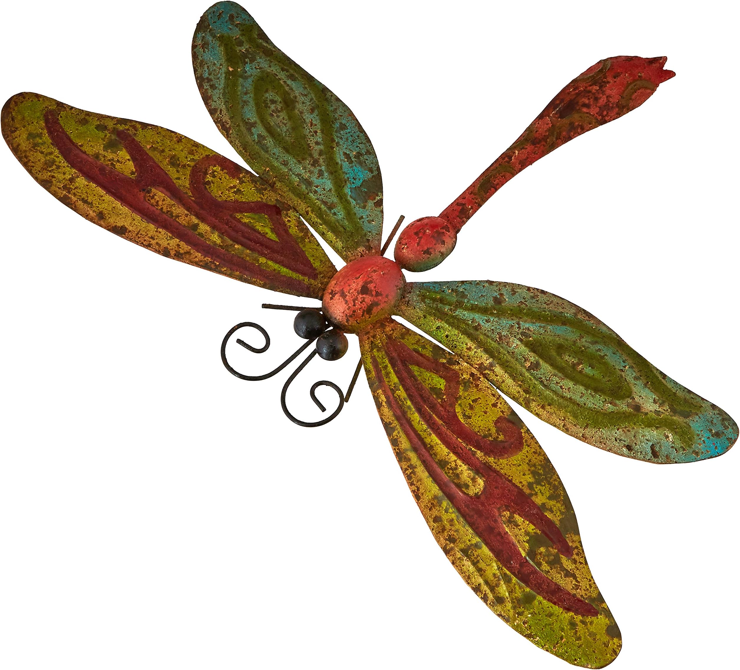 Very Cool Stuff MRMD21 Rusted Metal Dragonfly Wall Art, 20"