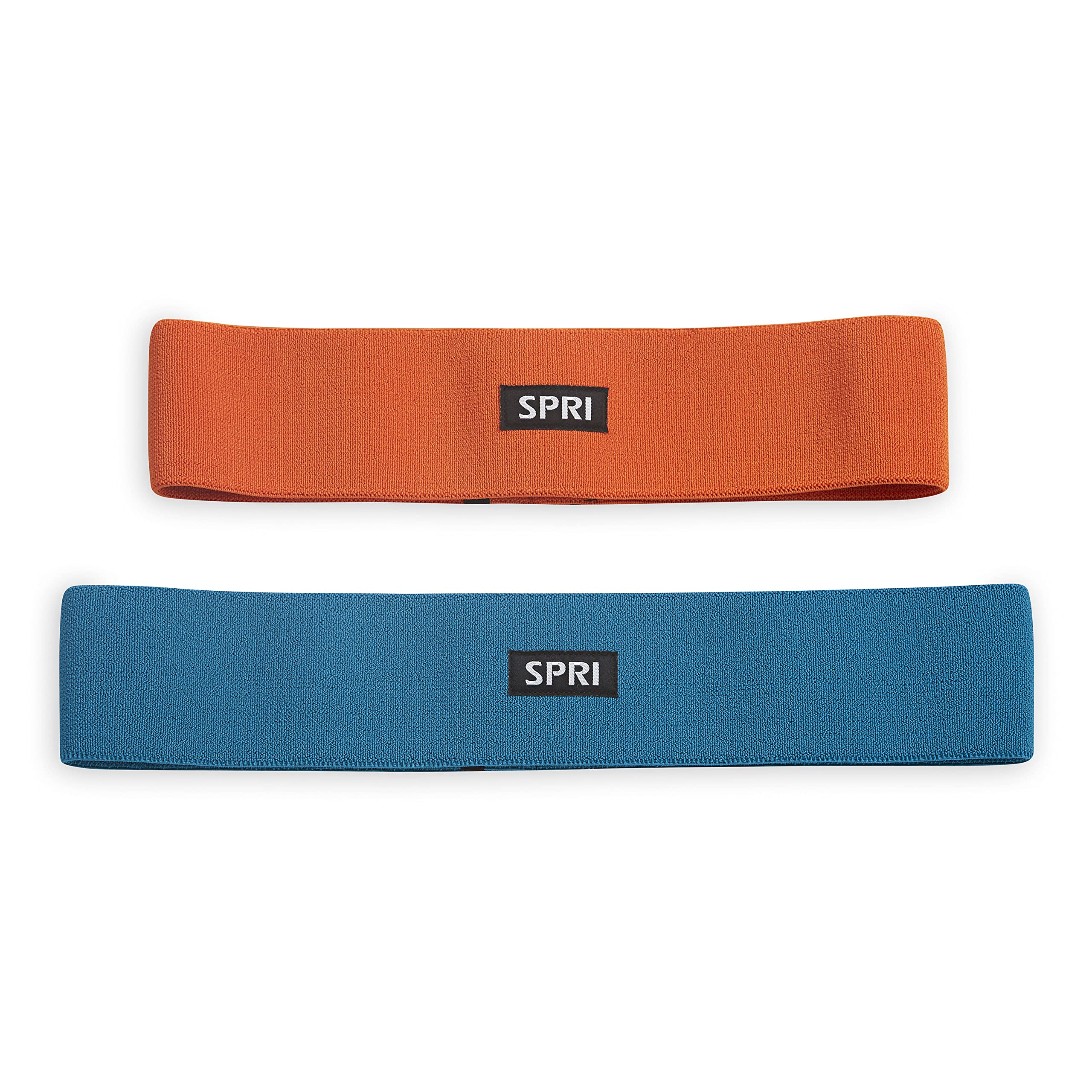 SpriHip Bands 2-Pack - Resistance Band Kit Set with 2 Levels of Resistance - Exercise Bands for Lower Body Strength Training and Endurance - Versatile Fitness Tool - Light & Medium Resistance Bands