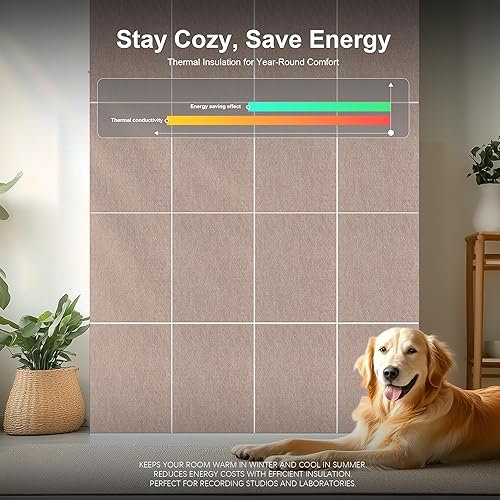 Miniatura 4 de WoveN SounD Panel acústico artístico, gran decoración de pared con amortiguación de sonido, 16 x 12 x 0.4 pulgadas, panel decorativo de pared