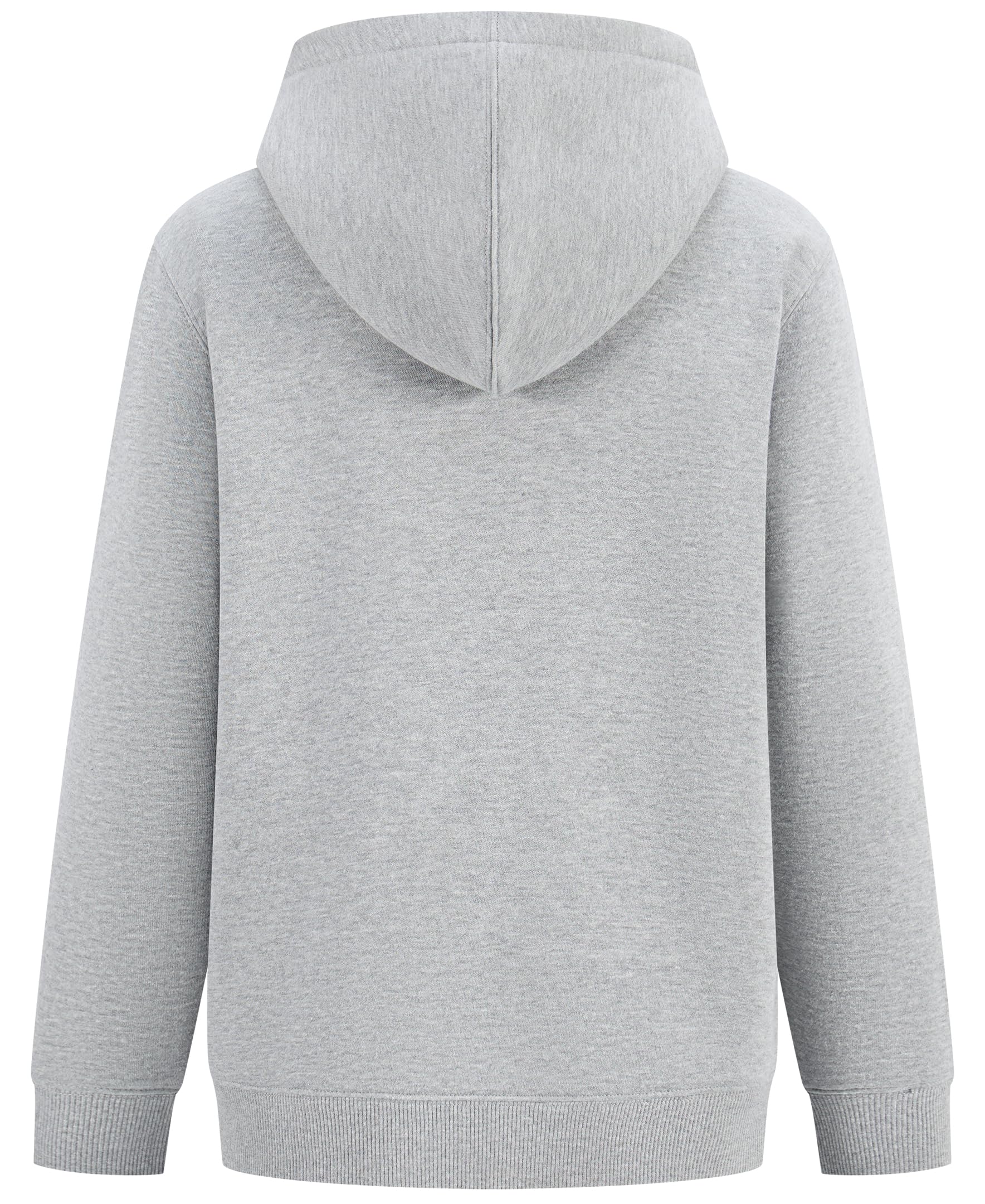 Quiksilver Chłopięca Full-Zip Sherpa Lined Fleece Hoodie bluza z kapturem, szary melanż, 18-20