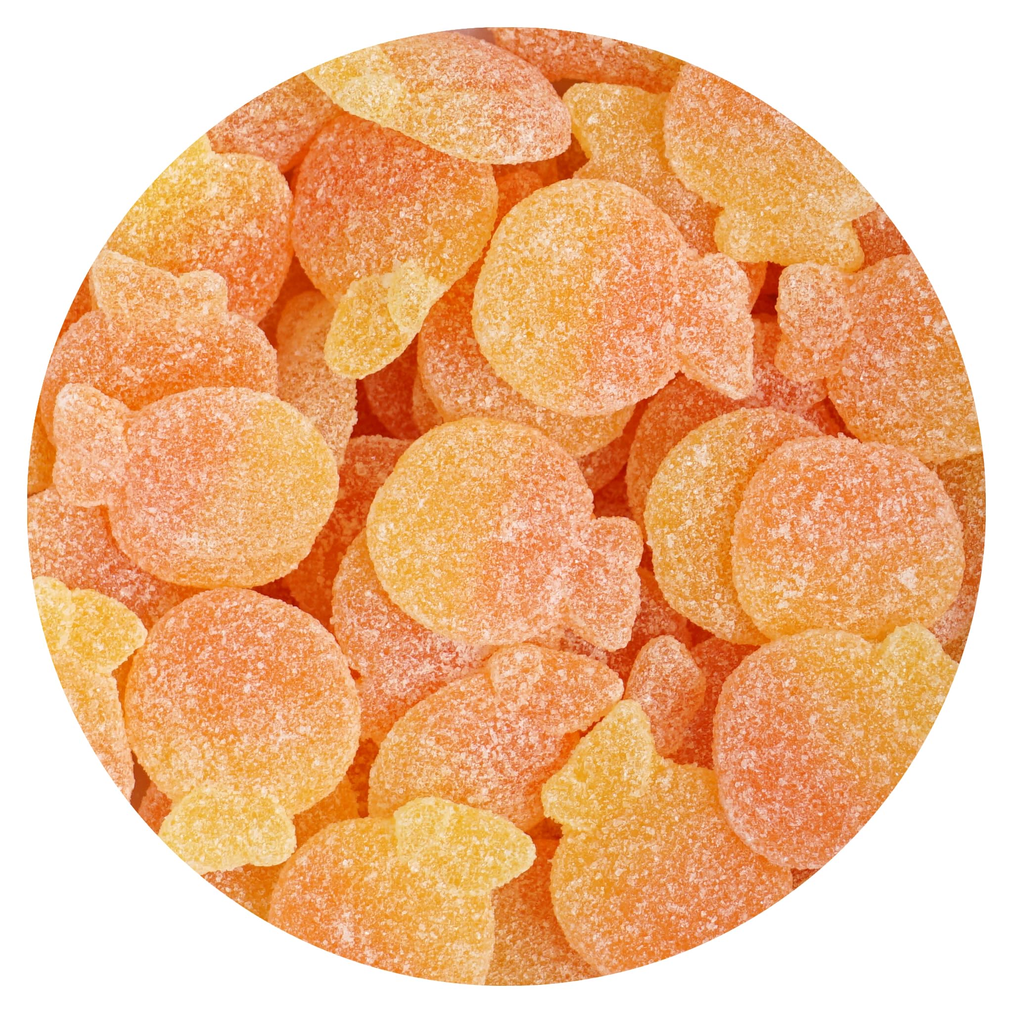 Peach Spritz Gummies (Non-Alcoholic), 1 Pound Bulk Bag, The Hampton Candy Company