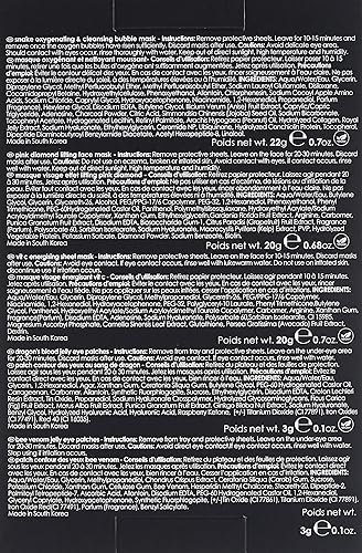 Miniatura 3 de Rodial Edición facial en casa, Máscara de burbujas oxigenante y limpiadora de serpiente, Máscara facial de elevación de diamante rosa, Máscara