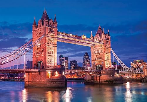 Miniatura 2 de Clementoni - 39674 Colección Puzzle Tower Bridge - Rompecabezas 1000, hecho en Italia, rompecabezas para adultos piezas