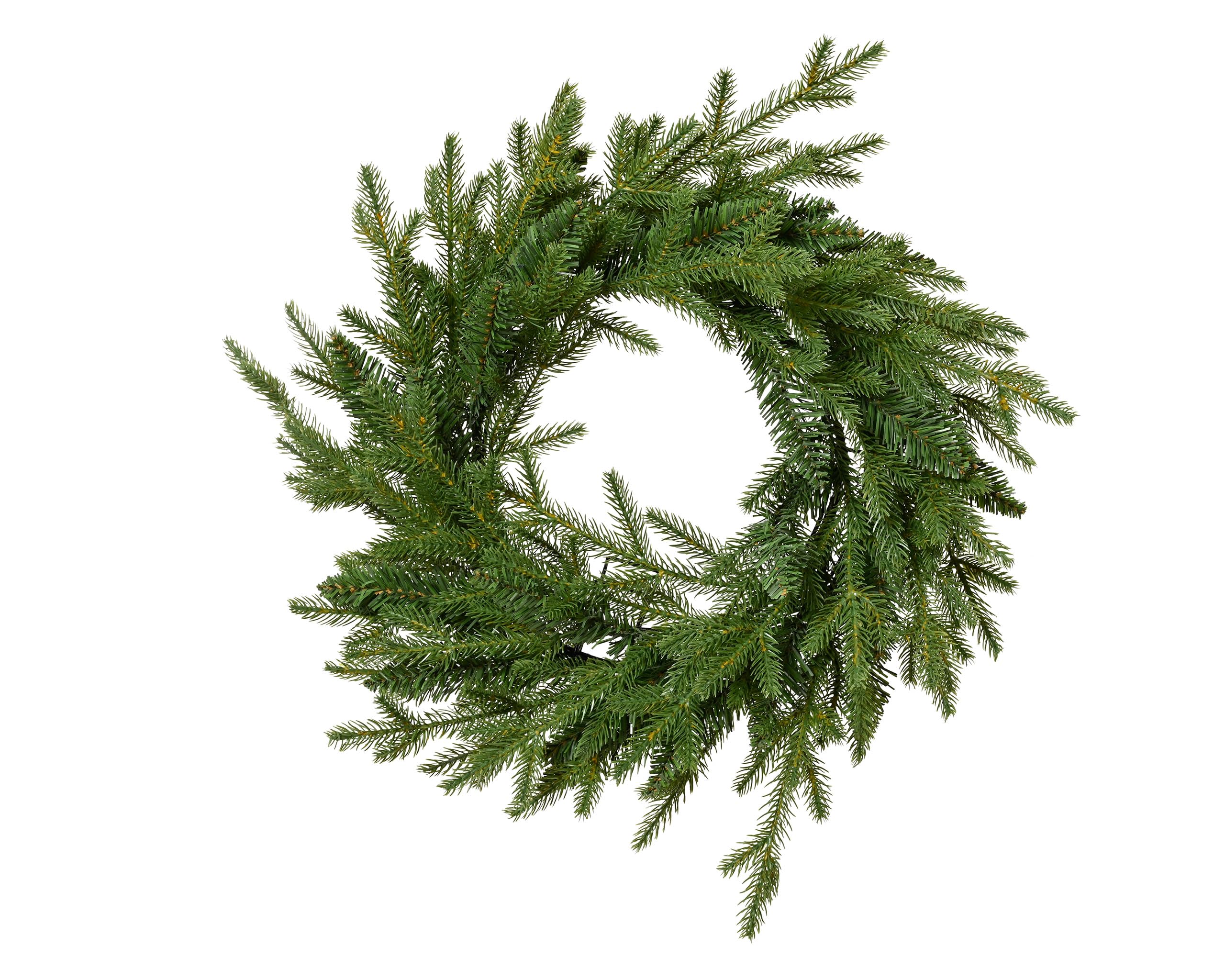Künstlicher Tannenkranz 50cm 1 Stück - Deko Kranz für Winter und Weihnachten - Adventskranz Weihnachtskranz Dekokranz - Winterdeko Weihnachtsdeko - Grün