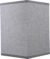 Vista 1 de Pantalla de lámpara de tela de repuesto con clip cuadrado para lámpara de araña, pantalla de tambor de tela, cubierta de luz para lámpara de mesa