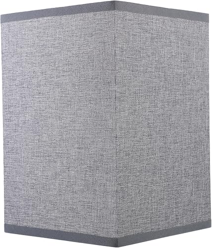 Pantalla de lámpara de tela de repuesto con clip cuadrado para lámpara de araña, pantalla de tambor de tela, cubierta de luz para lámpara de mesa,