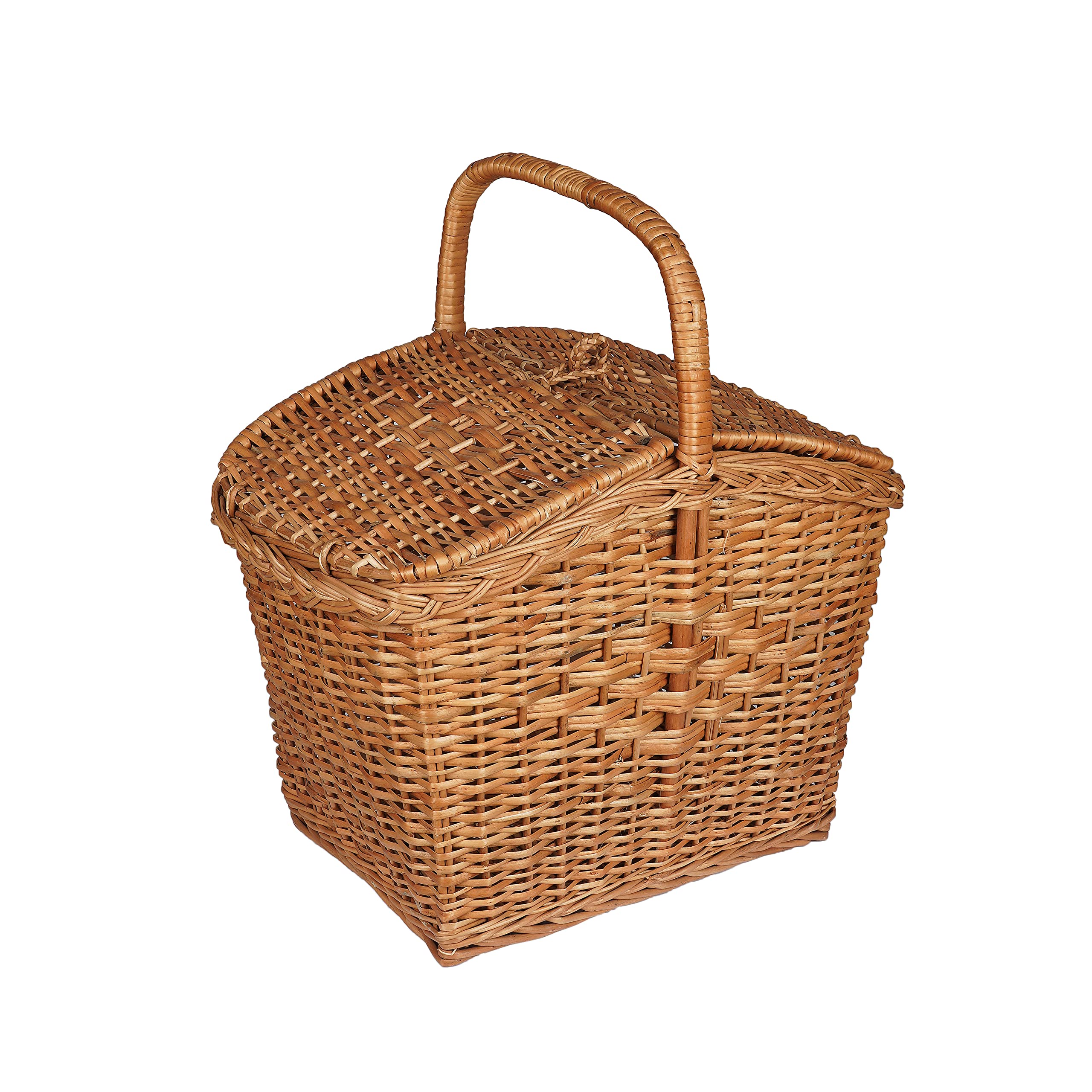 RUSTIC RITUALS best of nature for you! 100% Natural And Handmade Portable Picnic Basket With Lid (B09KV56P2Z) Amazon Price History, Amazon Price Tracker