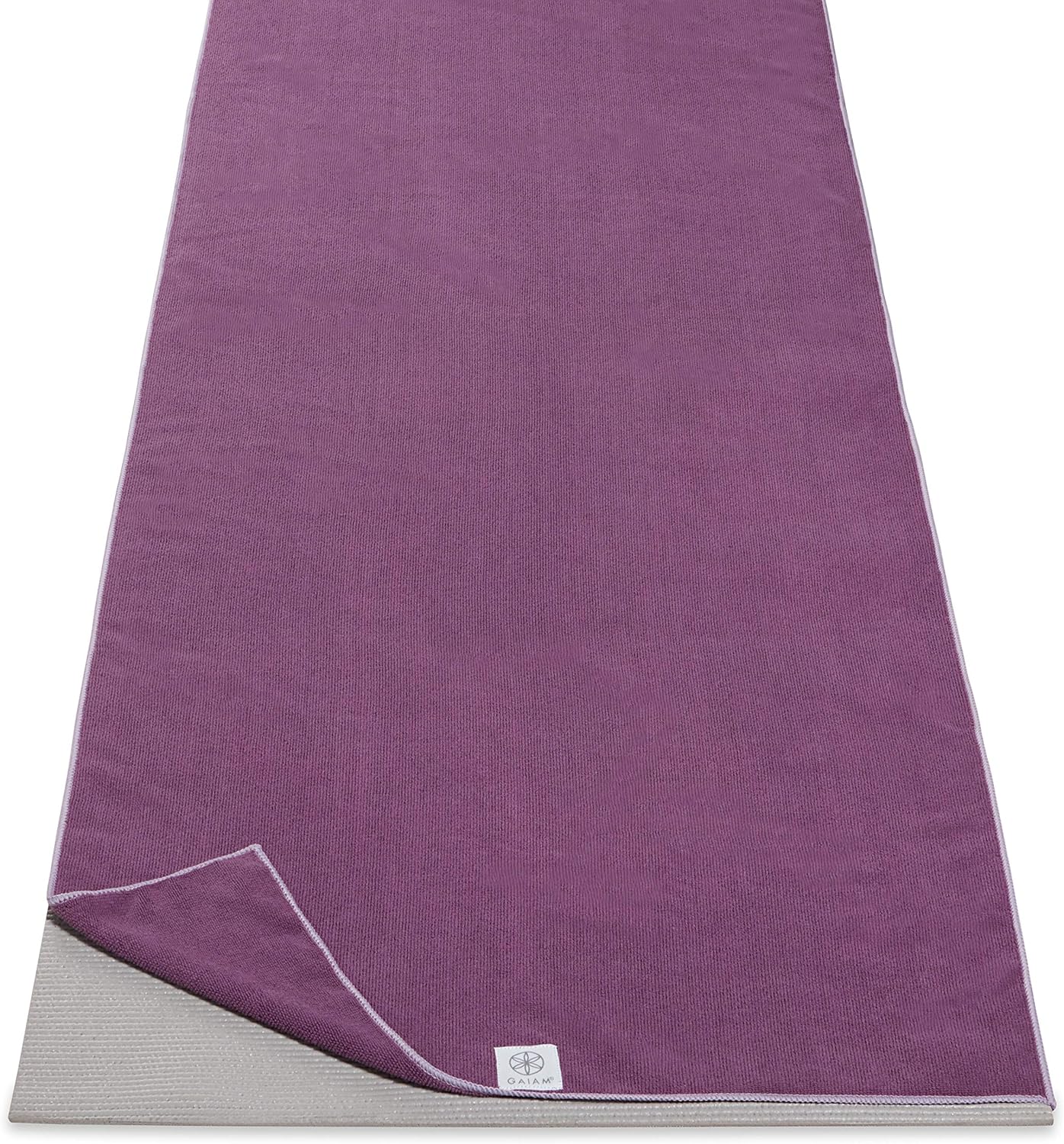 Gaiam Yoga Mat Towel Microfiber MatSized Yoga Towel for