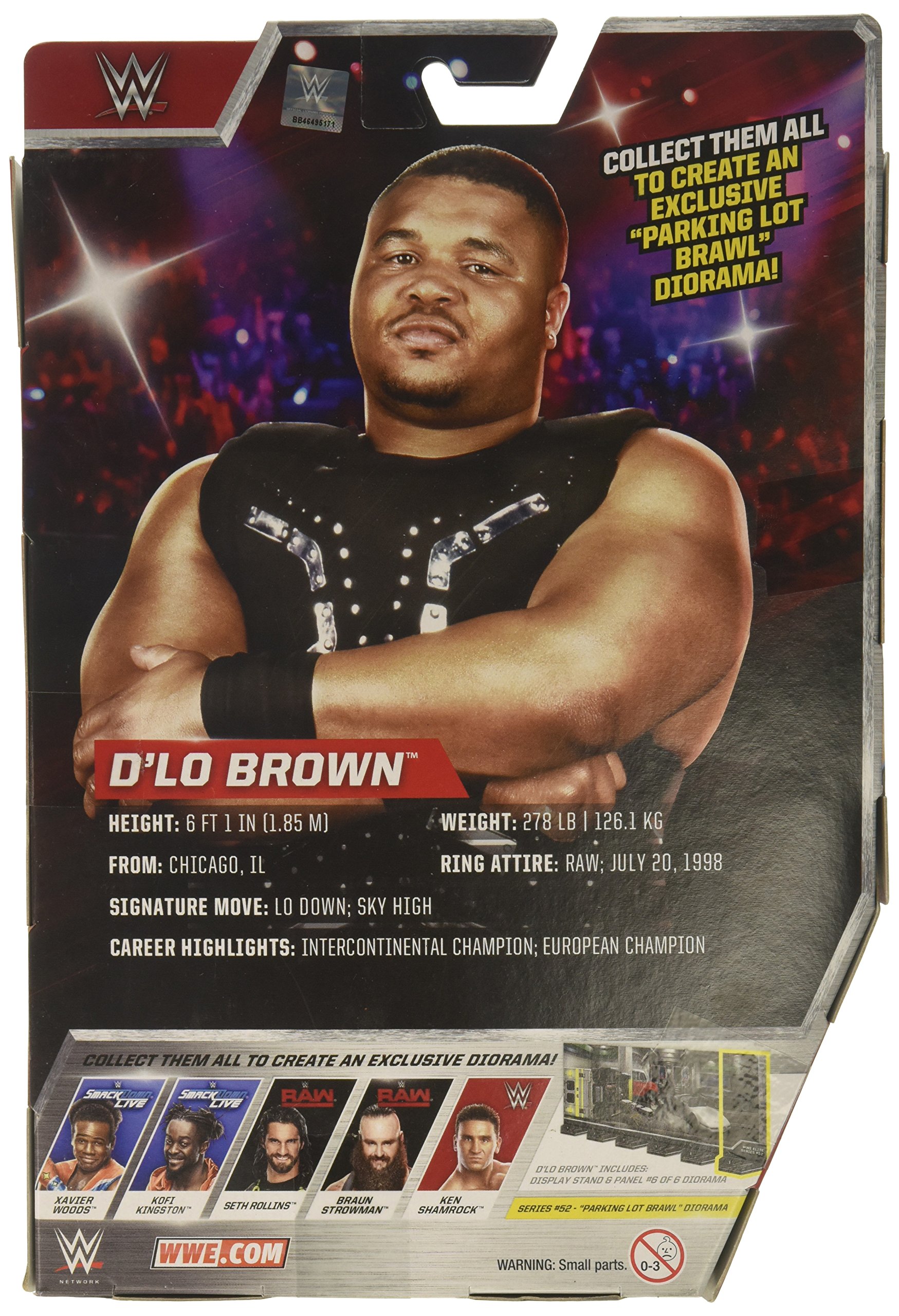 Amazon.com: WWE Elite Collection Series 52 D'Lo Brown Action
