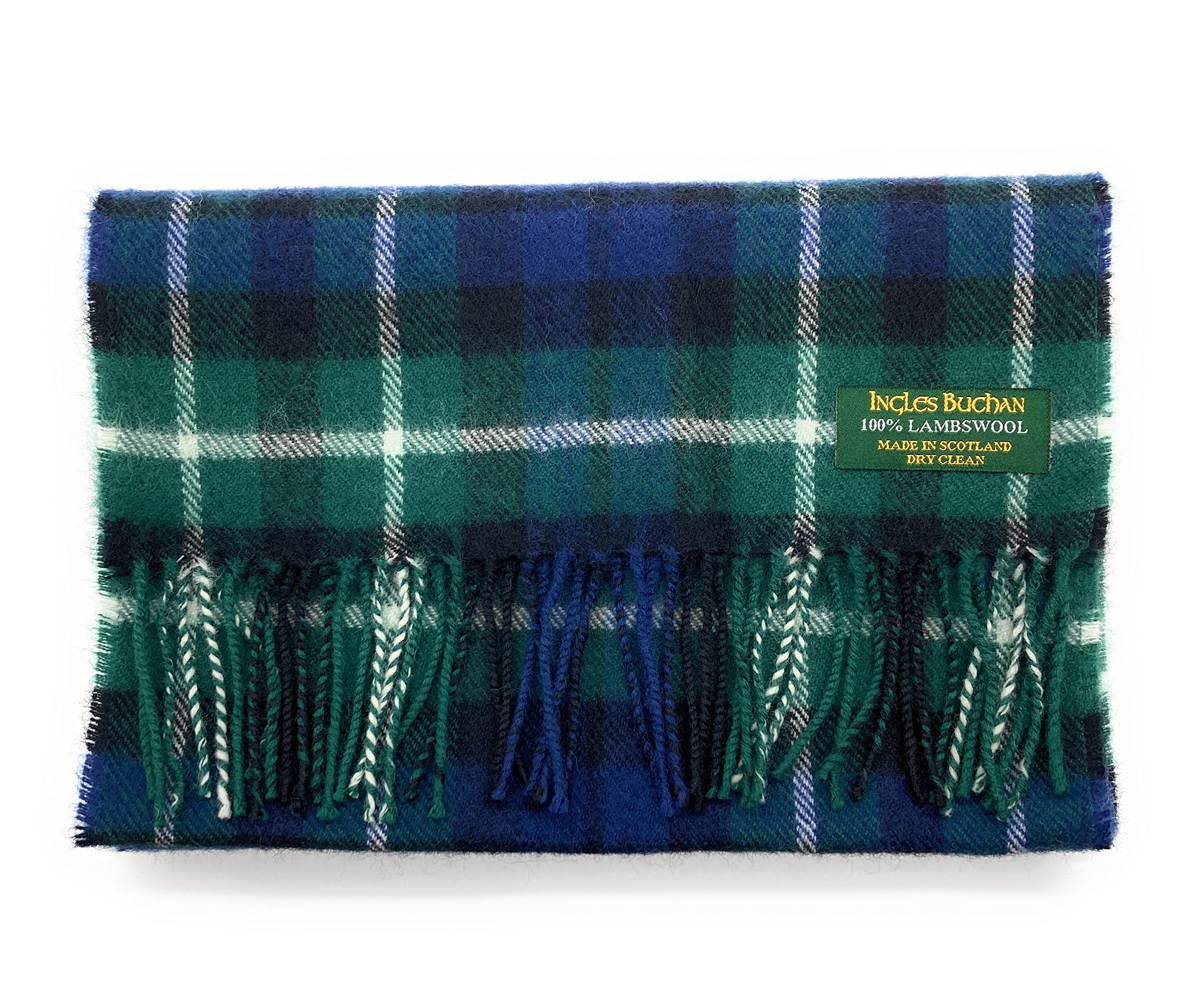 Ingles Buchan Pure Lambswool Scottish Scarves Available In Various Tartans Made In Scotland (Graham of Montrose)